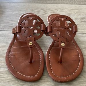 Tory Burch brown leather sandals